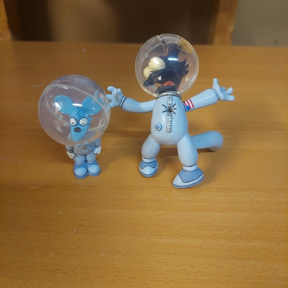 Other - Simpsons itchy and scratchy space suit action figures
